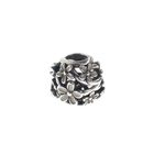 Image 3 of Pandora charm; Silver; White Daisy
