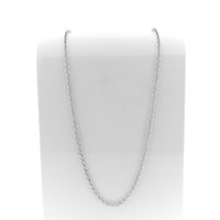 Silver jasseron link chain.