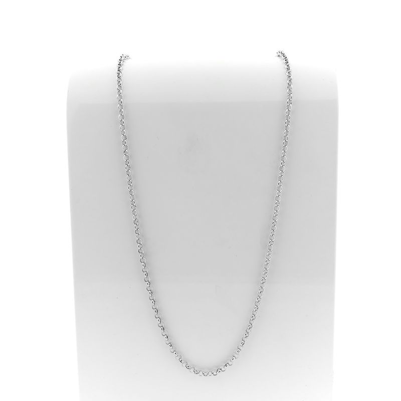 Image 1 of Silver jasseron link chain.