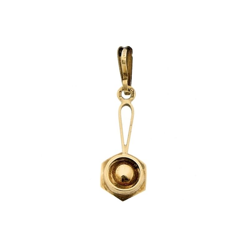 Image 9 of Gold pendant set with a pearl