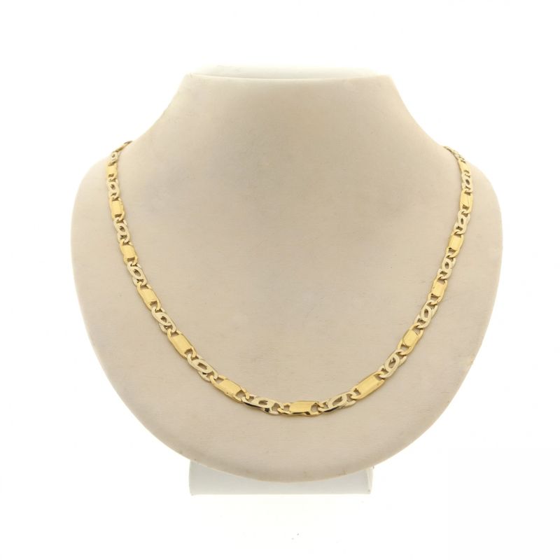 Image 1 of Two-tone gold fantasy link necklace