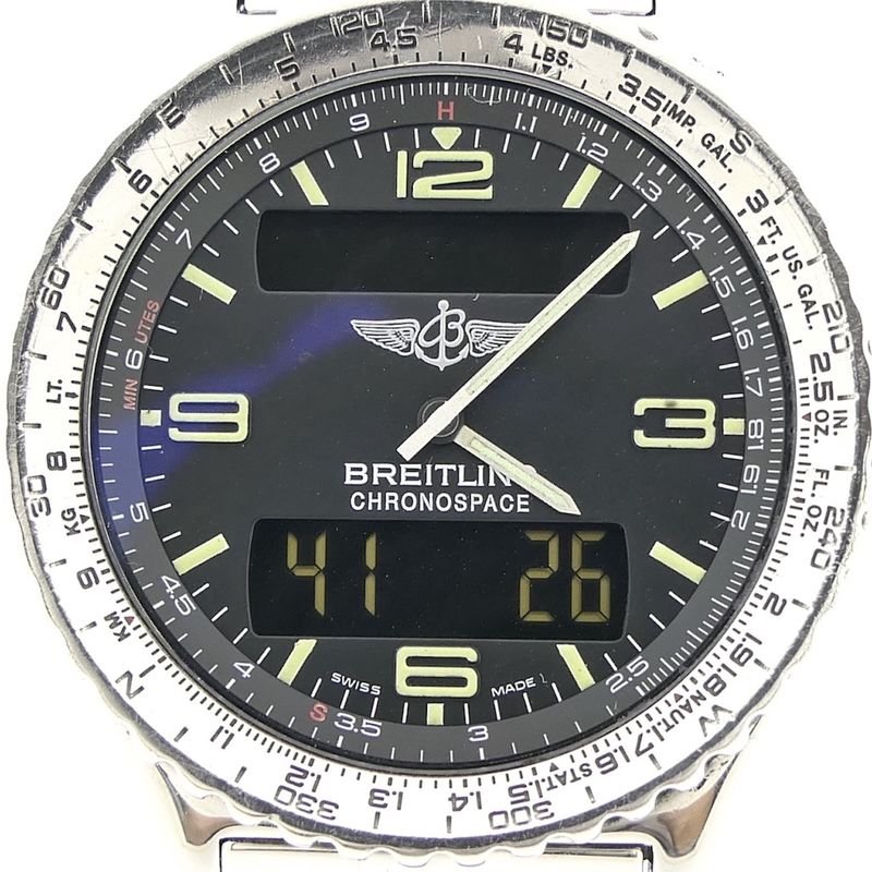 Image 13 of Breitling Chronospace; Analog/digital pilot's watch
