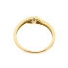 Image 6 of Gold ring with diamond; 0.01 ct.