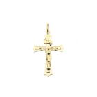 Image 1 of Gold pendant of a cross with corpus | INRI