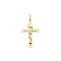 Gold pendant of a cross with corpus | INRI
