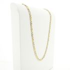 Image 3 of Two-tone gold navy link necklace; Men's