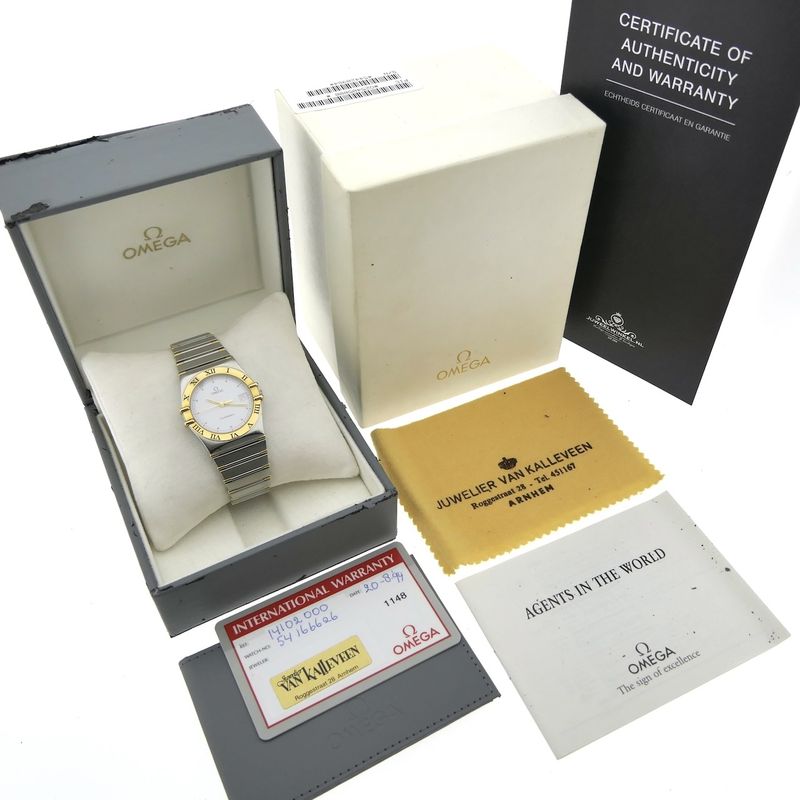 Image 4 of Omega Constellation 14102000; Gold/steel unisex watch