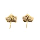 Image 8 of Gold stud earrings; Scandinavian design