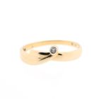 Image 5 of Gold solitaire ring with diamond | 0.01 ct.