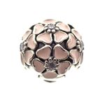 Image 3 of Pandora clip charm; Silver; Pink Hydrangea