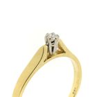 Image 3 of Gold solitaire ring with diamond | 0.07 ct.