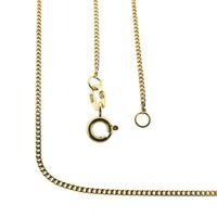 Gold gourmet link chain | 50 cm
