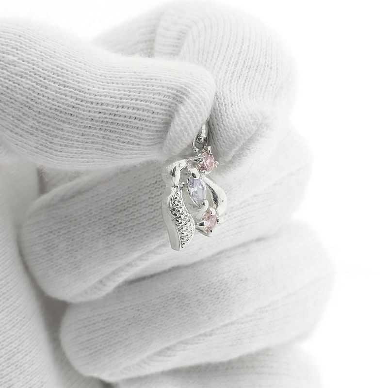 Image 6 of Silver fantasy pendant with colored zirconia