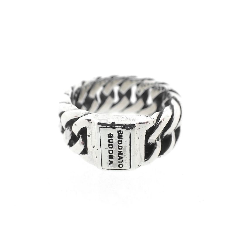 Image 4 of Silver Buddha to Buddha ring chain small