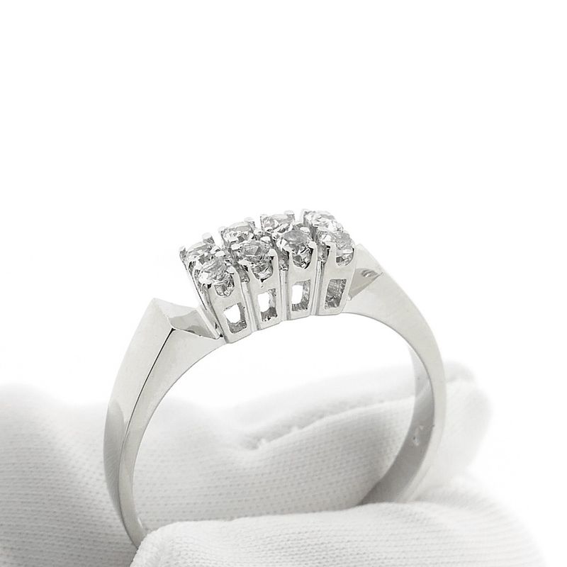 Image 7 of Gold ring with zirconia