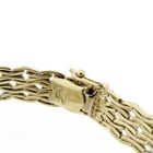 Image 6 of Vintage gold link bracelet with sapphire