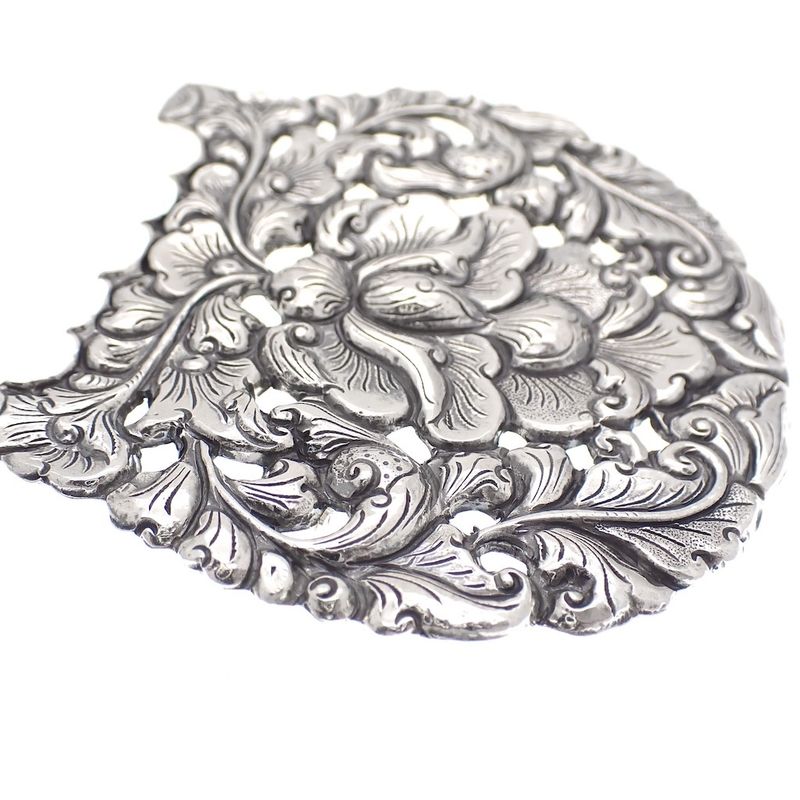 Image 3 of Large silver Djokja brooch