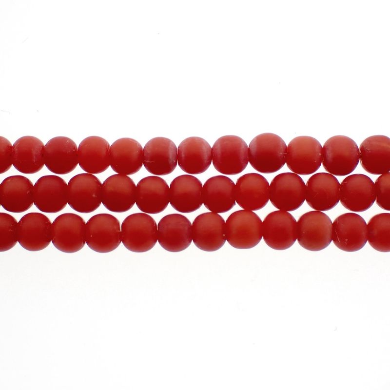 Image 9 of Red coral beads bracelet with gold clasp; Antique | Ø 60mm