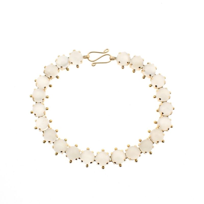 Image 1 of Gold bracelet with moonstones
