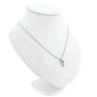 Image 5 of 18K White Gold Pendant with Topaz & Diamonds