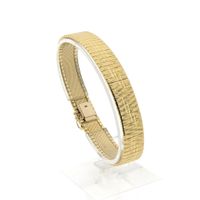 Vintage wide gold bracelet