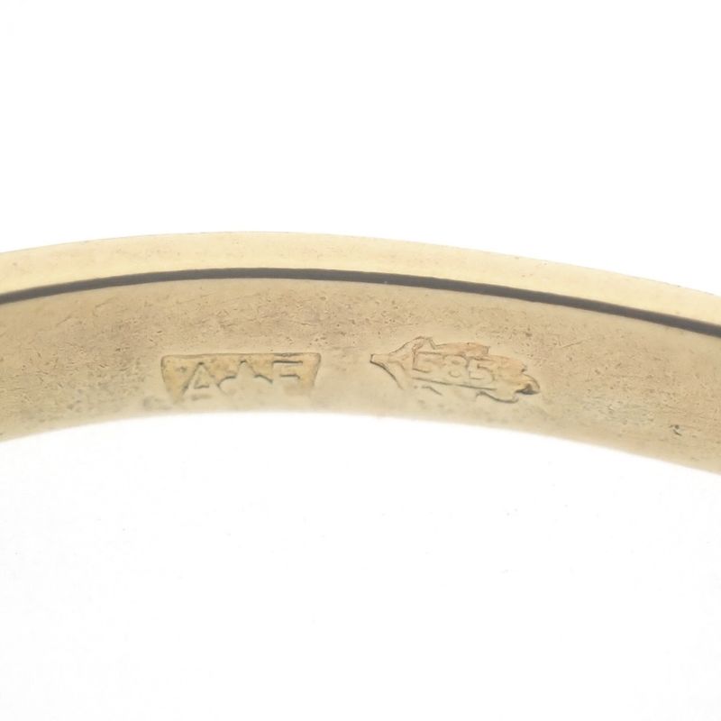 Image 8 of Gold solitaire ring with diamond | 0.025 ct.