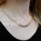 Image 7 of Gold gourmet link necklace | 45 cm