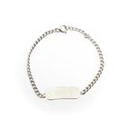 Image 1 of Silver gourmet bracelet with engraving plate