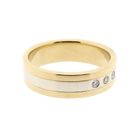 Image 7 of Bicolor gold ring with diamond; 0.09 ct.