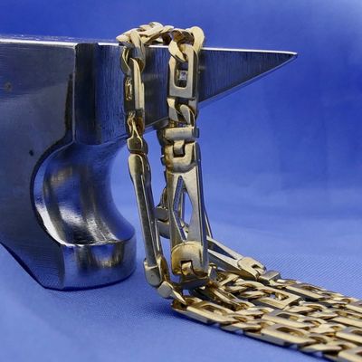 Image 2 of Bicolor Gold Figaro Chain