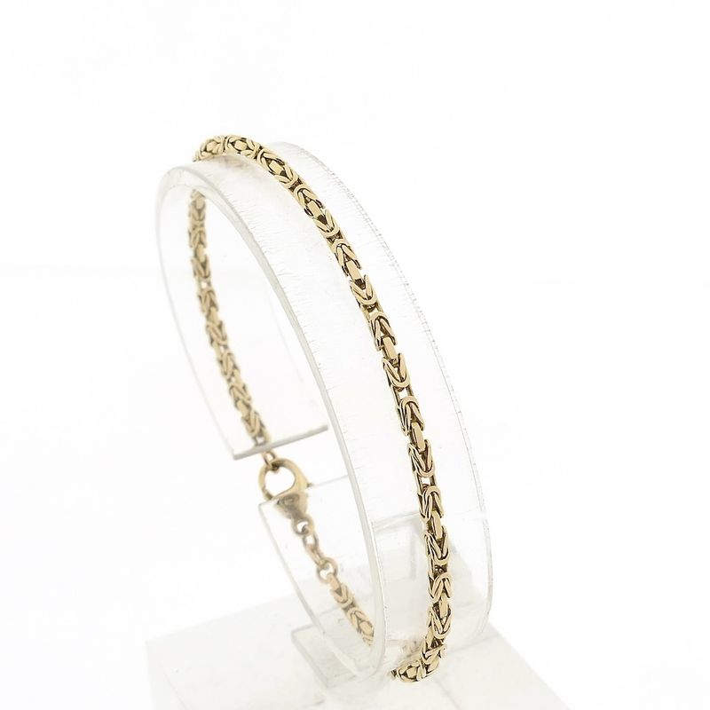Image 1 of Golden king's link bracelet | 18 cm