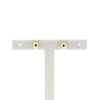 Gold stud earrings | Ball