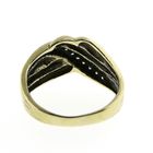 Image 4 of Golden fantasy ring with diamond 0.09 ct.