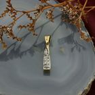 Image 1 of Two-tone gold pendant with zirconia; Assos