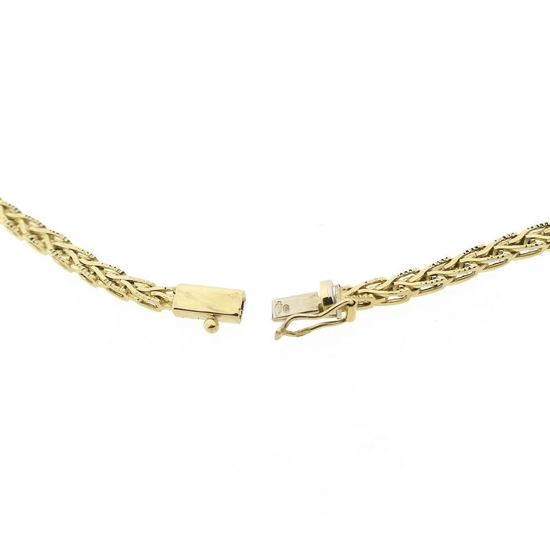 Image 4 of Gold foxtail link necklace