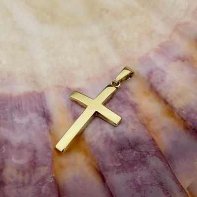 Gold pendant of a cross Image 2 of Gold pendant of a cross