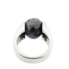Image 9 of Silver ring with black pearl | Melano