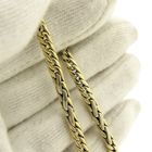 Image 6 of Two-tone gold gourmet link bracelet | 21 cm