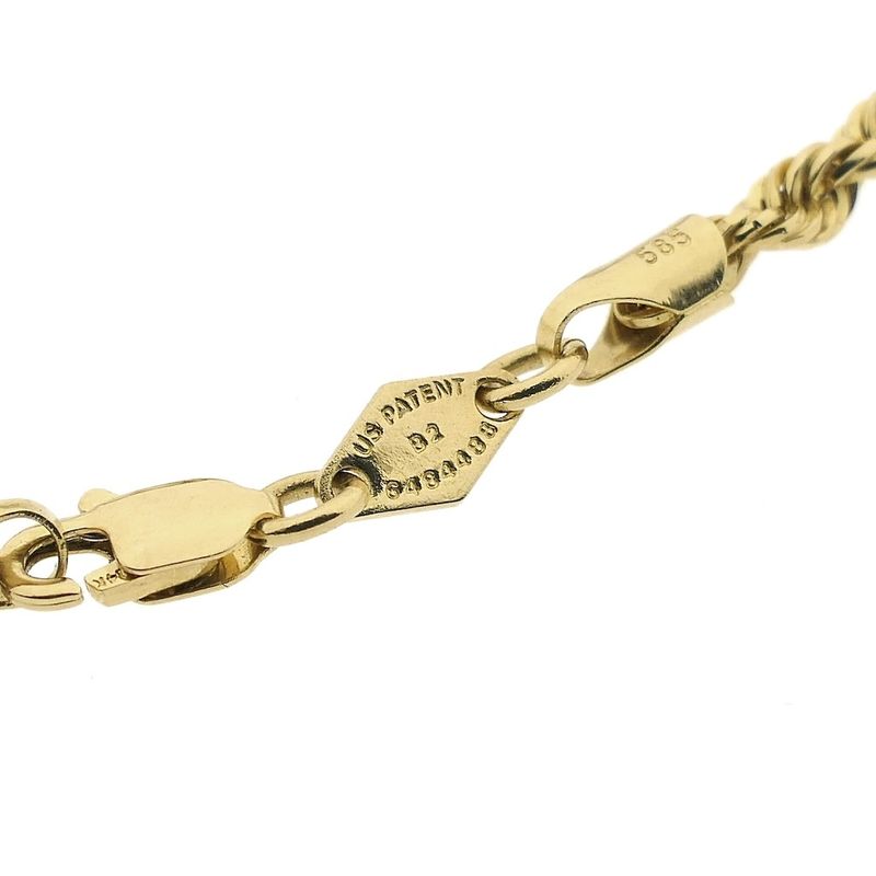 Image 7 of Gold twisted link chain | 45 cm