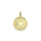 Image 1 of Gold zodiac sign pendant; Cancer
