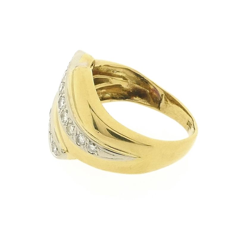 Image 6 of Gold ring with diamonds; 0.69 ct.