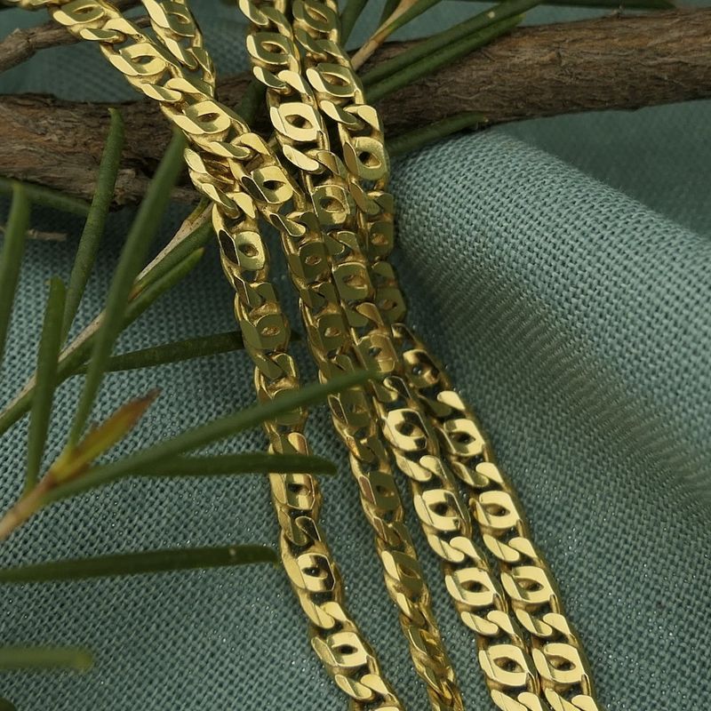 Image 2 of Gold navy link chain | 55.5 cm