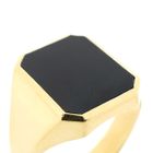 Image 3 of Gold Seal Ring with Onyx