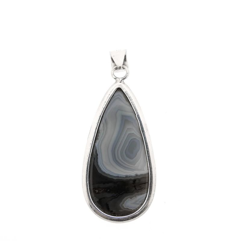 Image 3 of Silver pendant with agate
