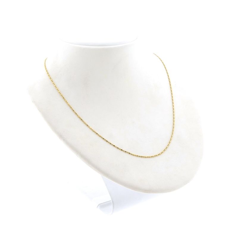 Image 9 of 18K Gold Bamboo Link Chain | 45cm