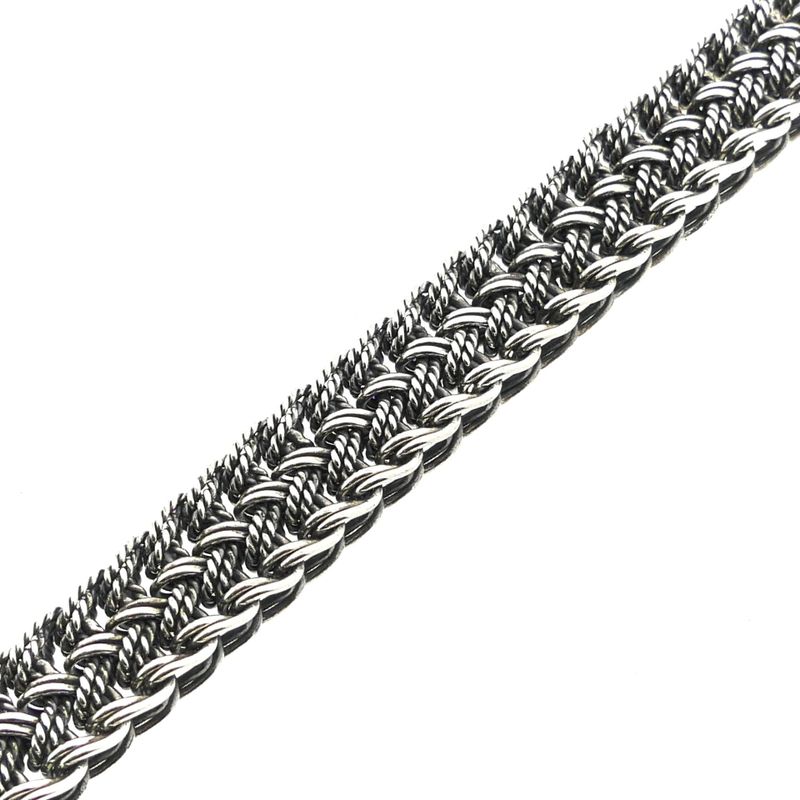 Image 7 of Silver Wide Fantasy/Fox Tail Link Bracelet