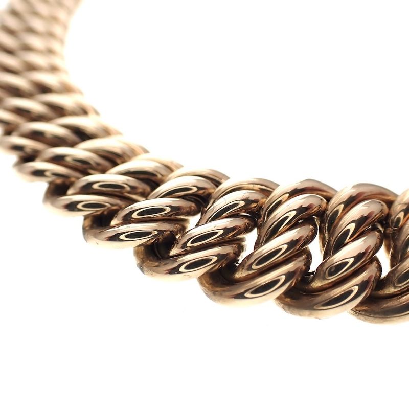 Image 4 of Vintage gold watch chain; Chatelaine (for a pocket watch)