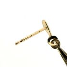 Image 4 of Gold earrings with diamond | 0.01 ct.