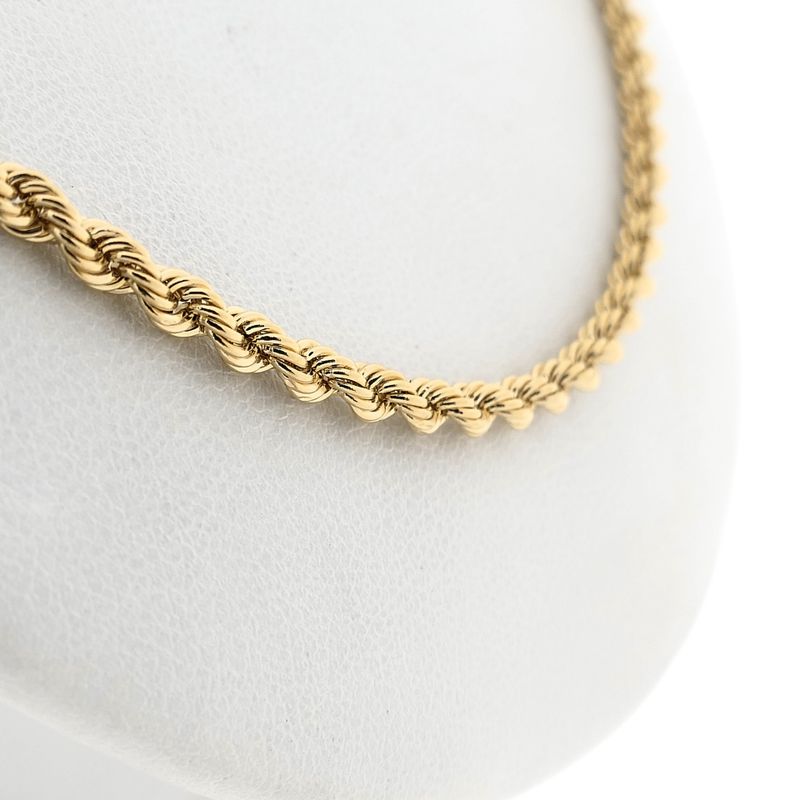 Image 4 of Twisted Gold Chain Necklace | 60.5 cm
