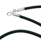 Image 4 of Rubber necklace with silver pendant | 46 cm